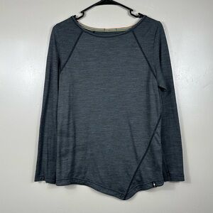 Smartwool Women's Everyday Exploration Long Sleeve Tee Charcoal Grey Size Small